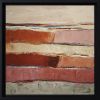 Terra rosa - paysage abstrait | Oil And Acrylic Painting in Paintings by Sophie DUMONT.. Item made of canvas works with minimalism & contemporary style