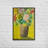 Framed Print - Jubilee - Impressionist Floral Still Life Art | Work by Eman's Gallery