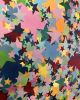 Shooting Stars 24"x 24" | Oil And Acrylic Painting in Paintings by Emeline Tate. Item composed of canvas and synthetic