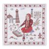 Silk Suzani Human Pictorial Tapestry, Suzani Village Design | Tablecloth in Linens & Bedding by Vintage Pillows Store