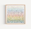 Three Hundred and Twenty Four World Map Dots Rainbow | Collage in Paintings by Amelia Coward