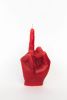 Red Hand candle - Original F*ck gesture | Ornament in Decorative Objects by Agora Home. Item in minimalism or contemporary style