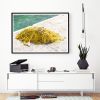 Coastal wall art, yellow "Fishing Net" fine art photograph | Photography by PappasBland. Item composed of paper compatible with contemporary and coastal style