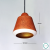 Aurea Terracotta Pendant Lamp | Pendants by Lit Lamps - Sustainable Mindful Lighting