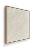 Gestural Marks in Linen by DSCVR Art Framed Square Canvas | Prints in Paintings by ArtCollectiv