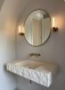 Handmade Rustic Marble Sink: Natural Stone Bathroom Basin | Water Fixtures by AYMARBLEDESIGN LLC