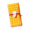 Tepache Yellow Windowpane Cloth Dinner Napkins, Set of 2 | Linens & Bedding by Willow Ship