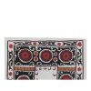 Traditional Suzani Black Tapestry -  Central Asian Uzbek | Wall Hangings by Vintage Pillows Store. Item composed of cotton