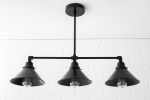Three Bulb Pendant Light - Model No. 2433 | Pendants by Peared Creation. Item made of metal