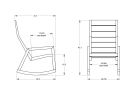 Modern Outdoor Rocking Chair, Lounge chair, USA made | Clock in Decorative Objects by Niaa