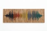 Sound of Color 60"x20" Soundwave | Wall Sculpture in Wall Hangings by Craig Forget. Item composed of oak wood in mid century modern or contemporary style