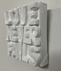 Love Never Fails 4" x 4" | Mixed Media in Paintings by Emeline Tate. Item made of canvas & synthetic