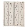 Vintage White Simple and Plain Large Turkish Oushak Kilim | Area Rug in Rugs by Vintage Pillows Store. Item made of wool & fiber