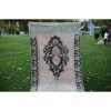 Hand Knotted Turkish Oushak  Natural Background Area Rug | Rugs by Vintage Pillows Store. Item composed of cotton and fiber