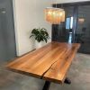 Kitchen Dining Table | Tables by Ironscustomwood. Item made of walnut with metal