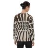Unisex Sweatshirt - Optical Web - Black & White Illusion Art | Work by Eman's Gallery