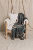 The REDSTRIPE Jacquard Woven Throw Blanket, Modern Decor | Linens & Bedding by Parker Heath | PAR  KER made. Item composed of cotton and fiber in boho or minimalism style