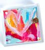 Acrylic Block Heart Painting: Loud Love (No. 4 of 10) | Mixed Media in Paintings by carrie song