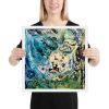 Framed Paper Print - Tectonic - Fluid Abstract Geologic Art | Work by Eman's Gallery