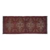Vintage Embroided Turkish Jaijim Kilim Runner 3'2" X 7'12" | Runner Rug in Rugs by Vintage Pillows Store. Item made of cotton with fiber
