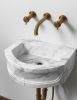 Modern-Minimalist Carrara Marble Sink: Timeless Elegance and Radiance for Your Bathroom | Water Fixtures by AYMARBLEDESIGN LLC