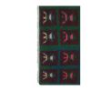 Vintage Organic Wool Checkered Turkish Tulu Rug 3'6'' X 4'7' | Area Rug in Rugs by Vintage Pillows Store
