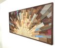 LARGE Caribbean Sunrise 3D | Wall Sculpture in Wall Hangings by StainsAndGrains. Item composed of wood in contemporary or industrial style