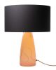 SERAFINA Lamp· Rose Quartz+Charcoal+Copper | Table Lamp in Lamps by LUMi Collection. Item composed of copper and glass