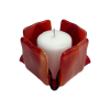 Streaky Red Glass Candleholder | Candle Holder in Decorative Objects by Sand & Iron