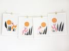 Carry the World Print Set | Prints by Leah Duncan. Item composed of paper in mid century modern or contemporary style