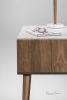 Bedside Table in Solid Walnut / Oak with Marble Top | Tables by Manuel Barrera Habitables. Item made of oak wood & marble