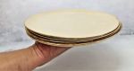 White And Gold Ceramic Plates | Dinnerware by YomYomceramic. Item composed of ceramic