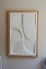 No. 19 Japandi Plaster Wall Relief - Scandinavian Neutral Decor | Wall Sculpture in Wall Hangings by Joseph Aurelius