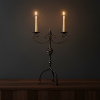 Hand Forged Iron Candelabra 24.5″ (62cm) | Candle Holder in Decorative Objects by edecrawzFC