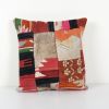 Unique Wool Patchwork Kilim Pillow, Tribal Couch Pillow, Dec | Cushion in Pillows by Vintage Pillows Store
