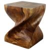 Haussmann® Wood Big Twist Coffee Table 16 in SQ x 20 in | Tables by Haussmann®