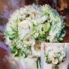 Bridal flower bouquet painting custom art from photo 1st | Oil And Acrylic Painting in Paintings by Natart. Item composed of canvas and synthetic