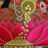 Tirupati Balaji Goddess Lakshmi Handmade Embroidered Preciou | Embroidery in Wall Hangings by MagicSimSim