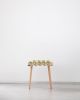 Ivory Velvet Woven Stool | Chairs by Knots Studio