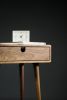 Bedside Table/Nightstand in Solid Walnut Board with 1 Drawer | Tables by Manuel Barrera Habitables. Item made of oak wood