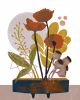 Wabi Sabi Poppy #2 - Modern Botanicals | Prints by Birdsong Prints. Item composed of paper