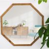 Octagon Mirror | Decorative Objects by Dot & Rose. Item composed of maple wood and glass