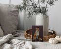 Woodland Fox Print, Burgundy Autumn Wall Art, Moody Illustration | Prints in Paintings by The Ugly Cat Studio