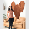 Giant Leaf in Rust | Wall Sculpture in Wall Hangings by YASHI DESIGNS by Bharti Trivedi