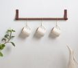 Hanging Dowel Kit [Flag End] | Strap in Storage by Keyaiira | leather + fiber | Artist Studio in Santa Rosa. Item made of leather