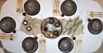 Brown Dinnerware Set, Modern Dish Set, Stoneware Dinnerware | Bowl in Dinnerware by YomYomceramic. Item made of stoneware