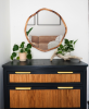 Organic Round Mirror | Decorative Objects by Dot & Rose. Item composed of maple wood & glass