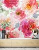 Giant Watercolor Peonies Wallpaper Mural | Wall Treatments by uniQstiQ