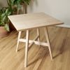 Square Modern End Table | Tables by Crafted Glory. Item made of oak wood works with modern style