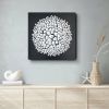 Black and white wall art, abstract wall sculpture | Wall Hangings by Natasha Kanevski. Item made of canvas works with minimalism & contemporary style